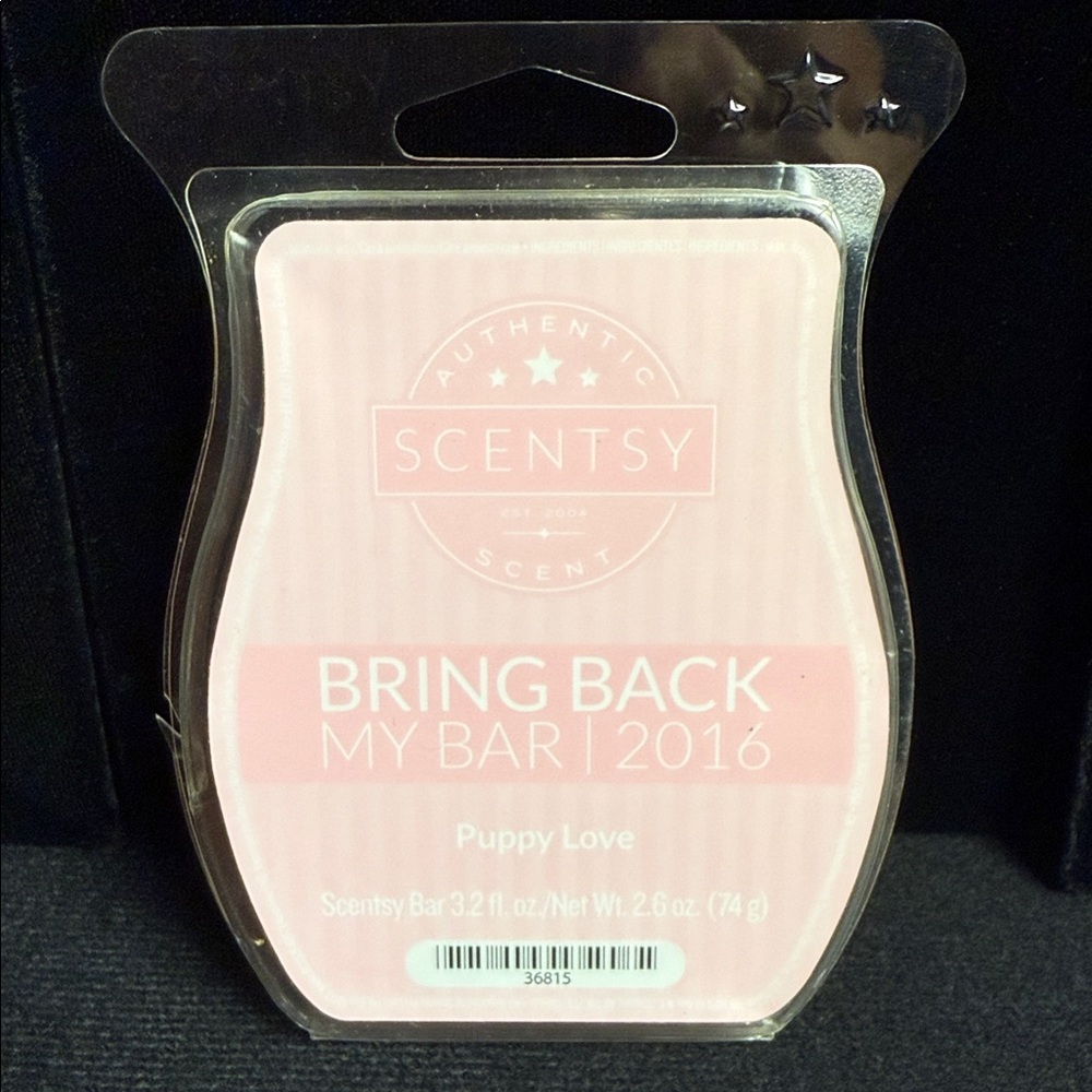 Scentsy‎ Puppy Love Wax Bar Bring Back My Bar 2016 Retired Scent 2.6 oz 36815